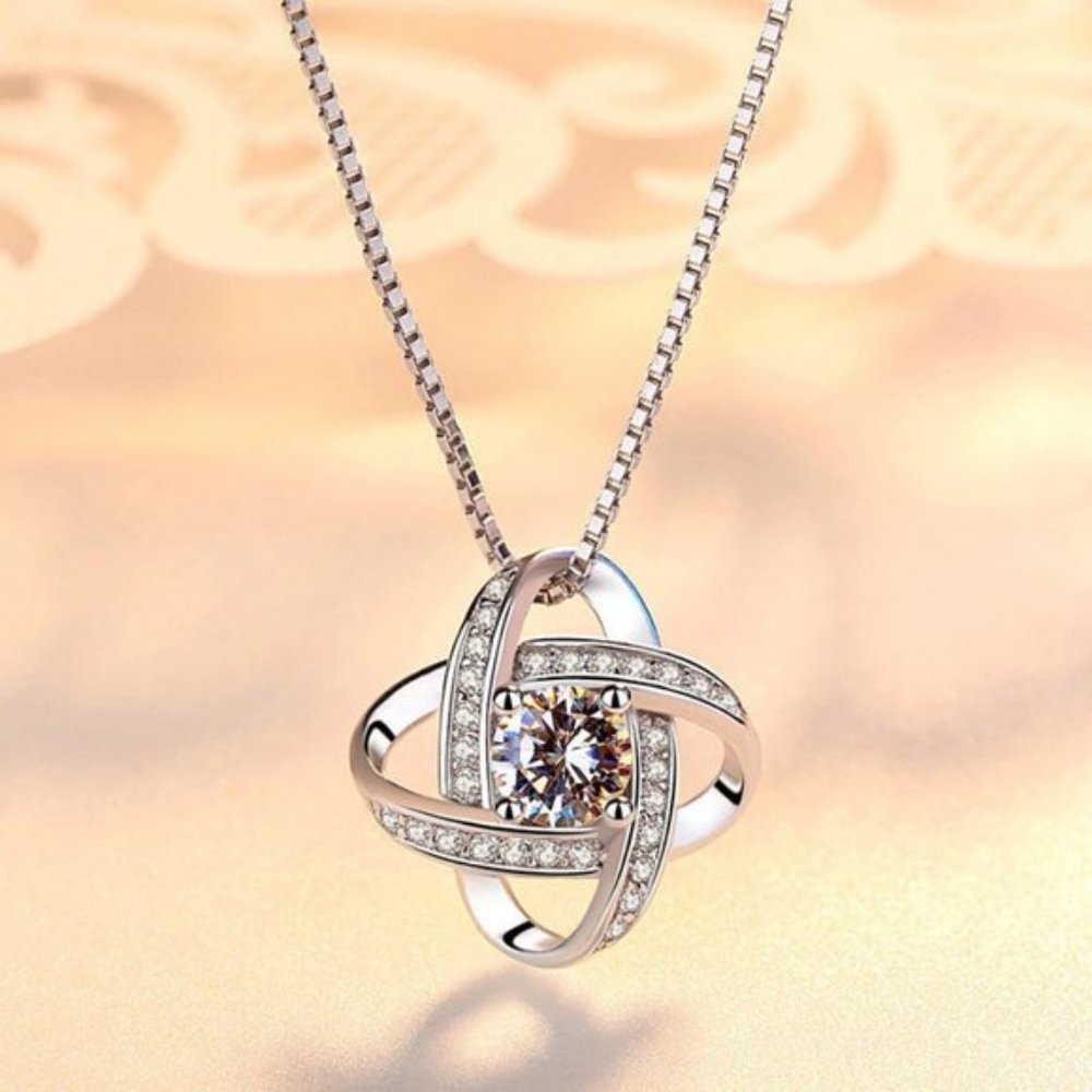 NEW[Set of 3]925 Sterling Silver Diamond Infinity - Picture 4 of 8